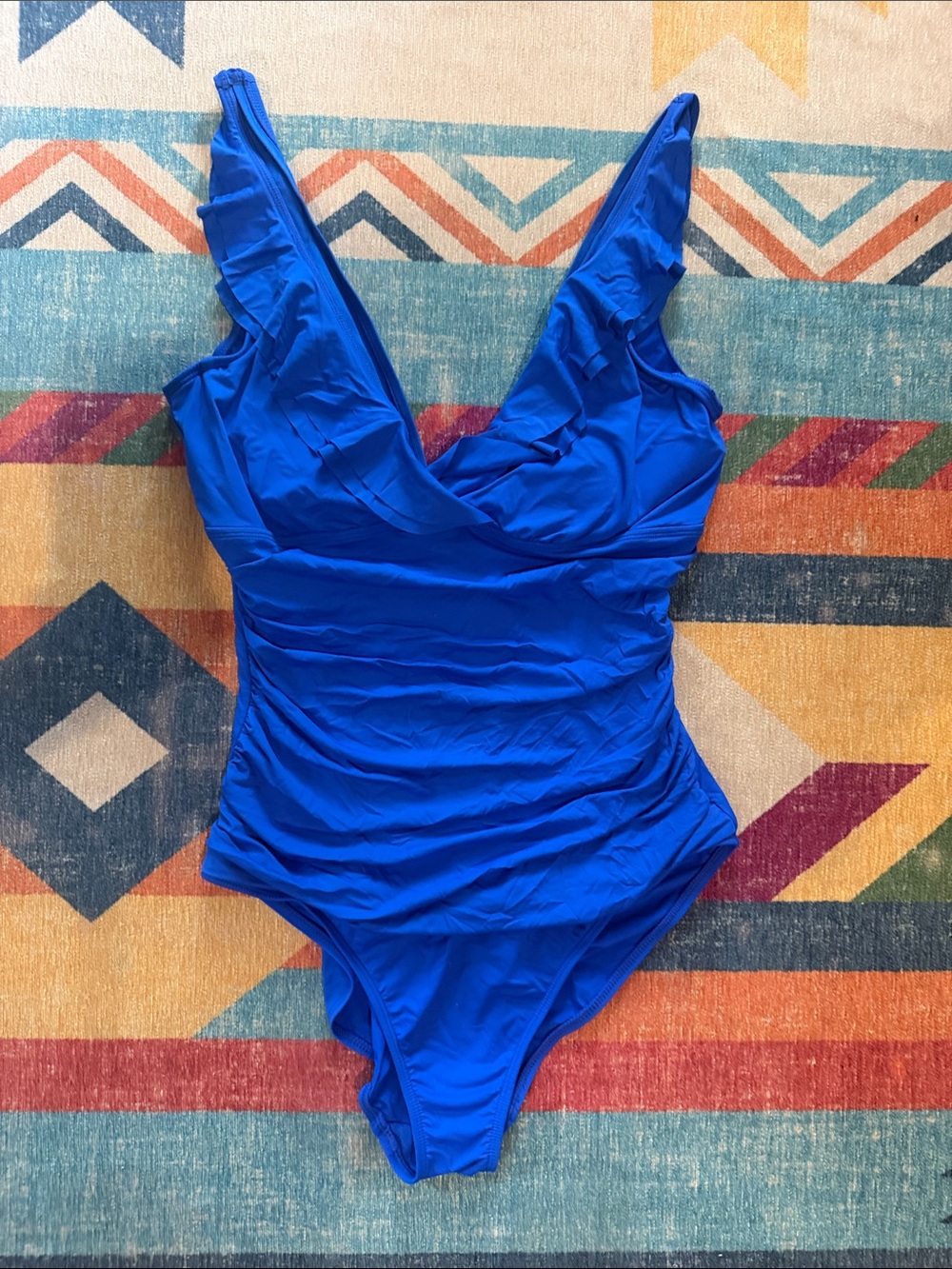 Ralph Lauren Bright Royal Blue One-Piece Swimsuit for Kids